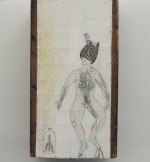 Oil and pencil on wood installations | The nature of finding series |  2012-13